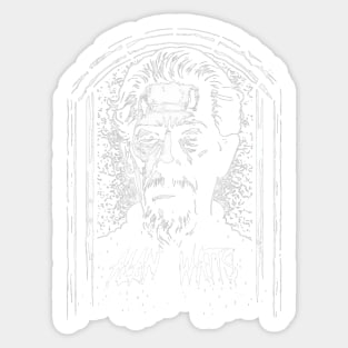 Alan Watts Metal Sticker